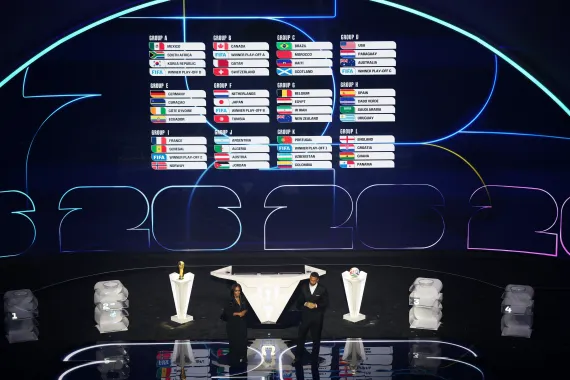 Cup 2026 draw REUTERS/Carlos Barria النتائج الكاملة لقرعة كأس العالم