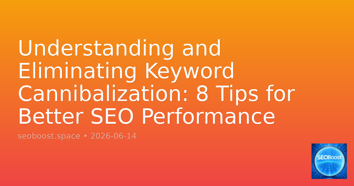 Understanding and Eliminating Keyword Cannibalization: 8 Tips for Better SEO Performance